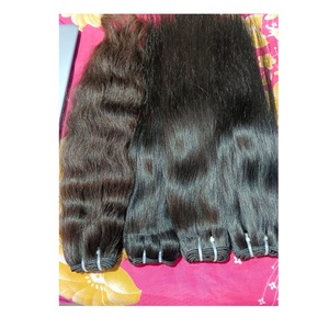 Extensiones de cabello humano sin procesar de alta calidad virgen indio ondulado recto rizado a granel alineado con cutícula de vendedores - Product Image 3