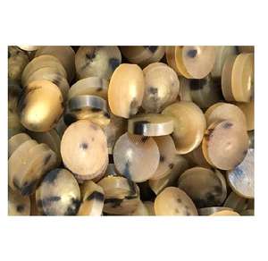 Botones de Cuerno de Búfalo 100% Naturales, Ecológicos, de Primera Calidad, Hechos a Mano, Redondos, Antiguos, Imitación, Botones en Blanco, Prendas de la India - Product Image 6