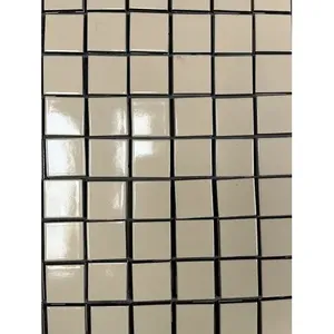 1 7/8 \ "X 1 7/8 \" Azulejo de borde de cerámica beige 10 SQ FT Remodel Arts C #546 - Product Image 1