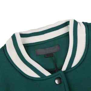 Chaqueta transpirable con letras bordadas para mujer, chaqueta de béisbol personalizada, chaquetas universitarias de alta calidad, nueva llegada - Product Image 4