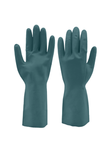 Gants de sécurité industriels résistants aux produits chimiques, en latex floqué, haute résistance, 13 pouces - Product Image 1