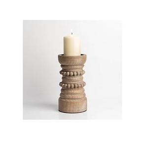 Portavelas Artístico de Madera para Navidad e Ideas de Regalo de Boda, Decoración Artesanal para el Hogar con Elegante Configuración de Luz de Mesa - Product Image 2