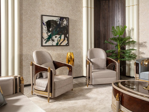 Modern Luxury L-Shape Living Room <b>Sofa</b> Set <b>Wood</b> <b>Frame</b> Fabric Upholstered Lounge Seating for Mall Entry Hotel Villa Apartment - Product Image 2