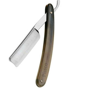 Navaja de afeitar de filo recto Pissco Direct Factory para barbería, navaja de afeitar de acero inoxidable para hombre, con su logotipo. - Product Image 3