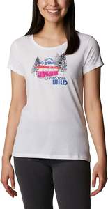 100% Camiseta de manga corta de algodón con estampado para mujer OEM Bangladesh Exclusivo estampado 150gsm Camiseta de mujer de manga corta - Product Image 2