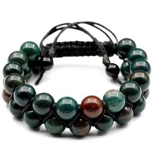 Qualité merveilleuse avec des prix bon marché sur Soha Agate pierre de sang naturelle Double ligne Bracelets réglables pour cadeaux et bijoux - Product Image 5