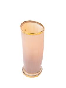 Vaso de Beber de Cuerno de Búfalo Hecho a Mano con Borde y Base Dorados, Vajilla Elegante para Comedor Rústico, Decoración del Hogar de Inspiración Artesanal - Product Image 3