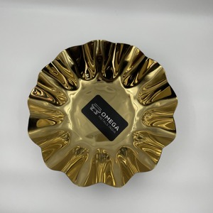 Bol de service Chip and Dip Plateau de service aux fruits en métal Nouveau design Fabricant de plateau à feuilles en métal de l'Inde Fournisseur de plateaux en aluminium - Product Image 4