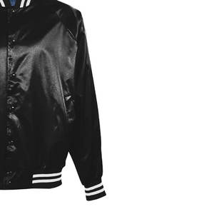 Chaqueta deportiva para hombre, tela satinada, Otoño, estilo callejero informal, chaqueta de estilo béisbol, diseño personalizado, chaquetas Bomber para hombre - Product Image 4