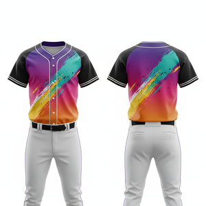 Uniforme de Béisbol con Nombre de Equipo, Logotipo Personalizado, Sublimado, Malla Ligera, Conjunto Deportivo - Product Image 3