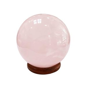 Bola de cristal de cuarzo rosa Esfera Piedra natural para amor Compasión y curación emocional Bolas de cristal al por mayor para meditación - Product Image 1
