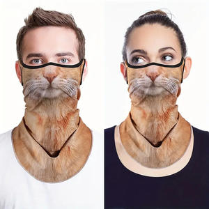 Masque de cyclisme à écran UV avec motif de chat 3D en gros, séchage rapide, respirant, couvre-visage complet, bandana, protection solaire, voile - Product Image 6