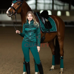 Veste équestre respirante imperméable pour femmes avec tissu extensible veste élégante de compétition d'entraînement de vêtements d'extérieur d'équitation pour femmes - Product Image 2