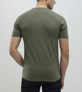 Camisetas Personalizadas para Hombre, 100% Algodón, Corte Regular, Cuello Redondo, Manga Corta, Deportivas, Casuales, con Logotipo Frontal, 200g, Color Sólido - Product Image 2