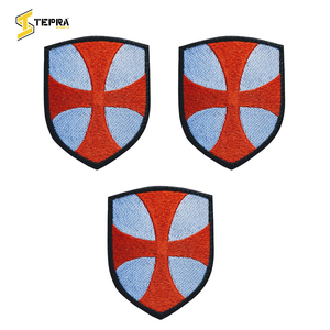 Mejor personalizable nuevos parches tejidos deportivos Tepra gran oferta flores bordadas corazones PVC Ropa Decoración hierro-en logotipos de fieltro - Product Image 3