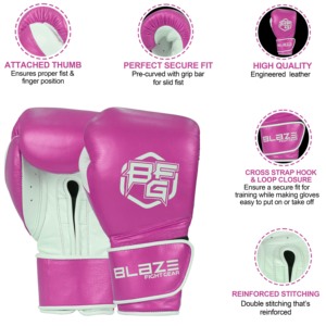 Guantes de boxeo con correa cruzada para hombres profesionales para Kickboxing y Muay Thai para entrenamiento diario - Product Image 6