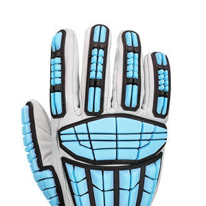 Gants mécaniques de lutte contre l'incendie thermique TRP Gants de travail industriel résistants aux chocs en cuir synthétique - Product Image 5