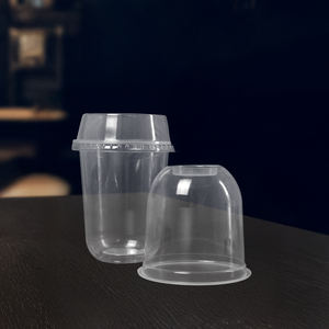 Gobelets jetables en PP/PET à paroi simple transparents de 95 mm avec couvercles pour boissons chaudes/froides – Vente en gros du Vietnam (12/16/20/24 oz) - Product Image 2