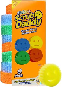 Éponges de cuisine multi-usages Scrub Daddy sans rayures, lot de 9, éponges à vaisselle en mousse polymère sans BPA - Product Image 6