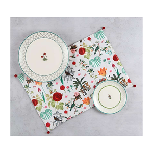 พรมเช็ดเท้าผ้าฝ้ายปักลายดีลักซ์ทนทานขนาด14x20นิ้วได้รับการรับรองว่าเป็นผ้าทอมือไร้ริ้วรอยพร้อมตัวเลือก OEM - Product Image 2