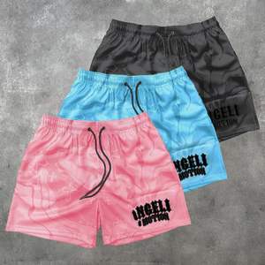 Fabricante personalizado pantalones cortos verano playa sudor lavado de talla grande deportes gimnasio pantalones cortos de malla de baloncesto para hombre - Product Image 1