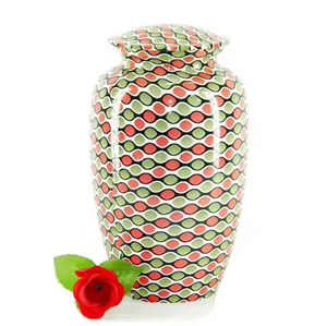 Handmade Cremation Urns Unique Mosaic Design Classic Handmade Adult Cremation Urns Enamel Coated Urns in Budget Friendly Price - Product Image 2