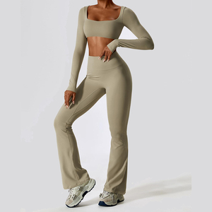 Conjunto de Leggings Deportivos Transpirables y Shorts de Yoga para Mujer, Diseño Personalizado 2026, Cintura Elástica, Nuevo Suministro de Fábrica, Sostenible - Product Image 4