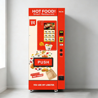 Máquina Expendedora de Alimentos TCN, Grado Comercial Industrial, Totalmente de Acero, Servicio Rápido en 60s, Puerta Automática de Inducción para Servicio 24h
