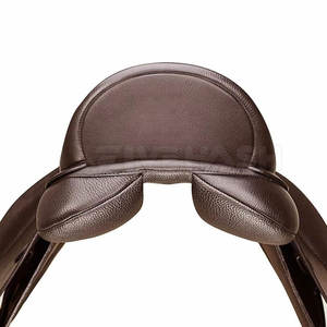Selle de saut durable en cuir pour concours hippique et compétitions - Product Image 2