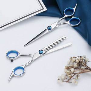 Tijeras de adelgazamiento para corte de pelo de peluquero 2023 ''6'', punta de hoja recta de acero inoxidable, tijeras de peluquería afiladas 5,5 - Product Image 3