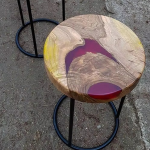 OVERALL BRINGING and <b>WOOD</b> Best Quality Luxury Home Furniture Solid Walnut <b>Wood</b> Restaurant Dining Coffee River Kitchen Epoxy - Product Image 1