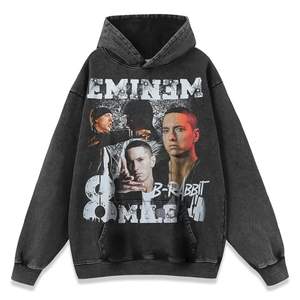 Cheap Price Custom Logo 100% Cotton Vintage Distressed 100% Cotton Acid Wash <b>Hoodies</b> Boxy Acid Washed Heavyweight Thermal Hoodie - Product Image 3