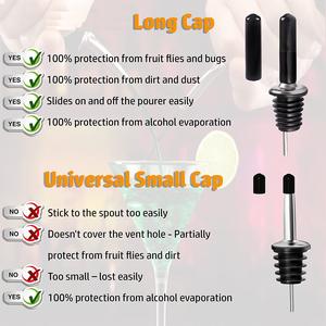 Vertedor de botellas de acero inoxidable de 72 unidades con material metálico en forma de pico cónico - Product Image 6
