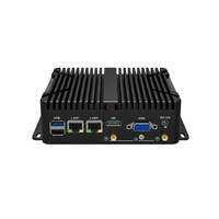 PC Mini Tanpa Kipas Industri Berbahan Aluminium, Komputer Tertanam Pendingin Pasif, Dual LAN, Port VGA, USB, dan Serial untuk Otomasi & OEM ODM