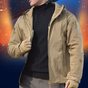 Chaqueta cortavientos con capucha larga de calle alta personalizada OEM para hombre, resistente al viento impermeable de alta calidad para correr al aire libre, soporte de invierno - Product Image 4