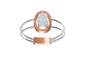 Anillo de compromiso de diamantes chapado en oro de 14 quilates, diseño elegante, certificado IGI para bodas, venta al por mayor, aniversario a granel - Product Image 2