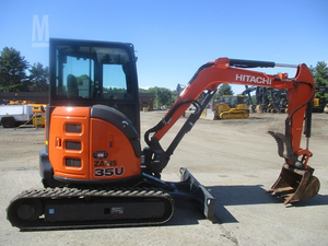 Mini-excavatrice Hitachi d'occasion 35U, 3 tonnes, 2,7 tonnes, 1,8 tonnes, U33, U26, excavatrice sur chenilles compacte hydraulique pour travaux agricoles et de construction - Product Image 6