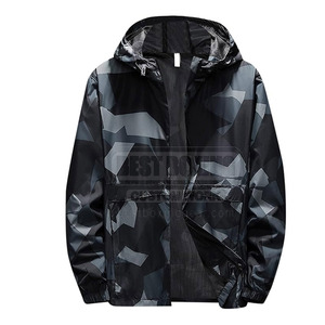 Men's New Windbreak Jackets Fashion Coat Hooded Solid Color Jacket Men Casual Windbreak Winter Jackets - Product Image 1
