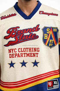 Services OEM, maillot de football américain à manches courtes respirant, anti-transpiration, antibactérien, de haute qualité, personnalisable - Product Image 5