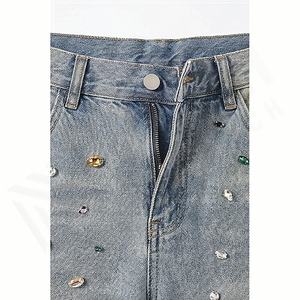 <b>Denim</b> Jeans Vintage Streetwear Baggy Wide Leg Pants High Waist Wholesale OEM Pant Cheap Price Durable <b>Trousers</b> Customized Color - Product Image 4