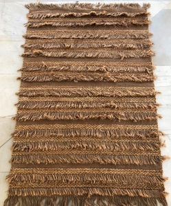 ชุดพรมปอกระเจาแบบถักด้วยมือแบบทันสมัยของโรงงานโดยตรงพรมและชุดพื้นที่ลายทางมีหลายพื้นผิวสาน - Product Image 5