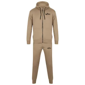 Wholesale Custom Outdoor French terry Oversized round neck heavy weight 3D embossed vintage Men Sweatsuit