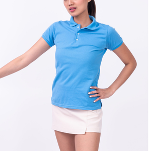 Polo à manches courtes pour femmes 100% coton Top Design Polo à manches courtes d'été pour femmes de haute qualité - Product Image 1