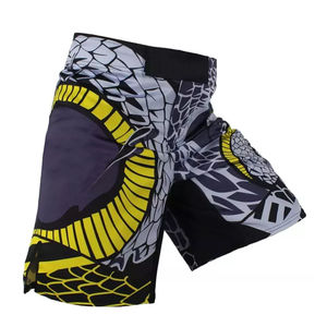 Haute qualité 100% Spandex \ Polyester MMA Shorts pour hommes solide Style décontracté vente en ligne hommes Sublimation boxe MMA Shorts - Product Image 1
