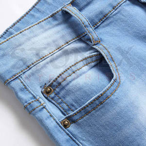 Pantalones vaqueros informales personalizados cómodos para exteriores, pantalones vaqueros transpirables de bajo precio para hombres - Product Image 3