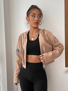 Sweat à capuche zippé en molleton de coton pour homme, couleur unie, style décontracté streetwear pour l'automne et l'hiver - Product Image 3