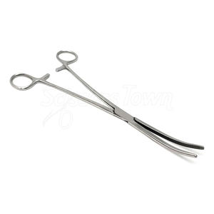 Pinzas hemostáticas de acero inoxidable, abrazadera de bloqueo quirúrgica de 10 pulgadas, instrumento médico reutilizable para uso hospitalario - Product Image 1