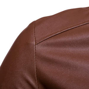 Chaqueta de cuero ligera para hombre con forro transpirable, ideal para primavera y otoño, chaqueta de invierno para hombre - Product Image 5