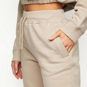 Pantalones Jogger de bambú orgánico de alta calidad 00% para mujer, pantalones de chándal sostenibles para mujer, pantalones de chándal de rizo ecológicos - Product Image 5