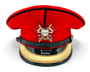 Gorras Blancas Personalizadas con Insignia de Bullion, Sombreros de Uniforme de Lujo, Corona Estructurada de Alta Calidad, Fabricante con Suministro al por Mayor - Product Image 4